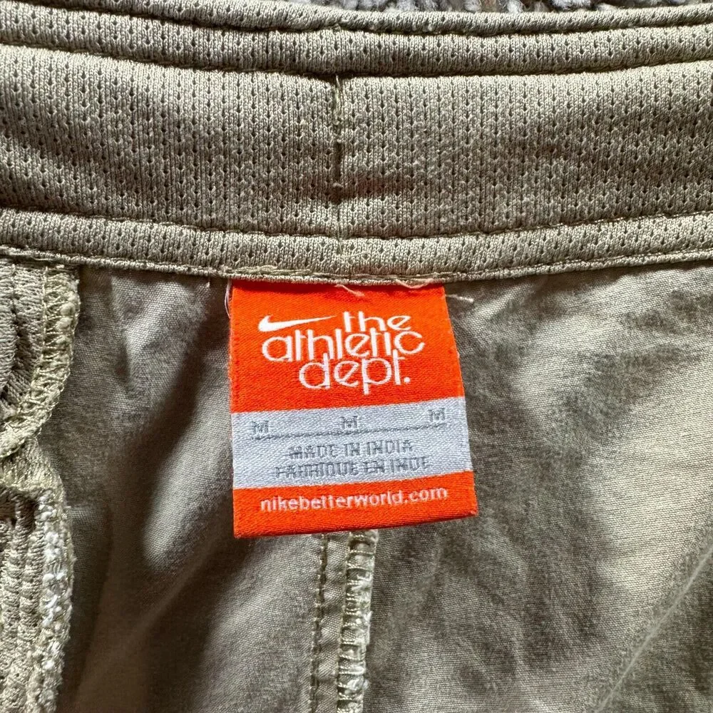 Nike Shorts Mens Medium Tan Cargo The Athletic Department Adjustable Waist Adult